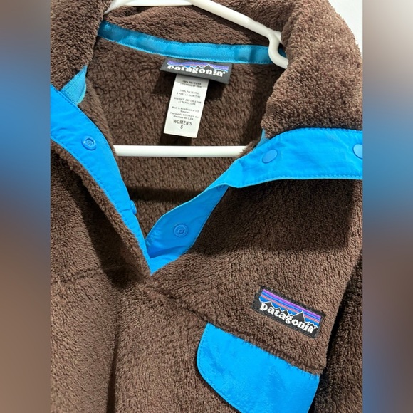 Patagonia Brown Sweater with Blue Accents - Picture 2 of 3